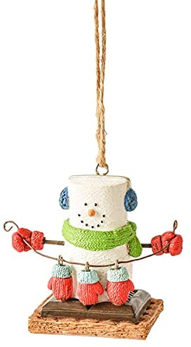 Snowman With Mittens S'mores Ornament