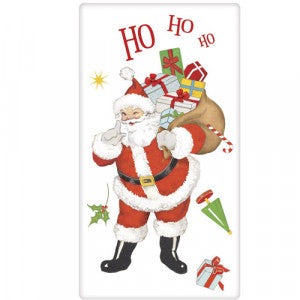 Vintage Santa Dish Towel