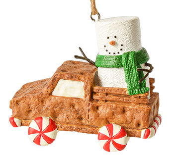 graham cracker truck smores ornament