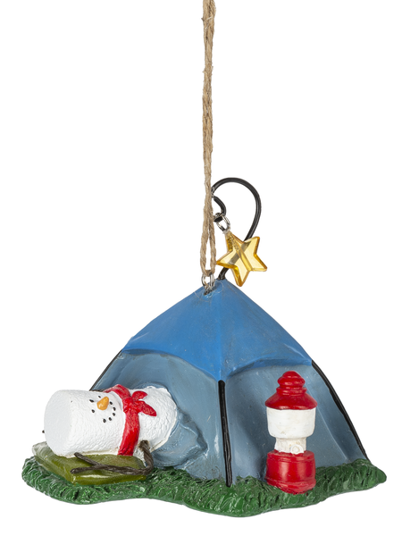 S'mores Blue Tent Ornament