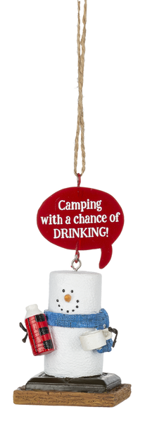 S'mores Camp Beverage Ornaments