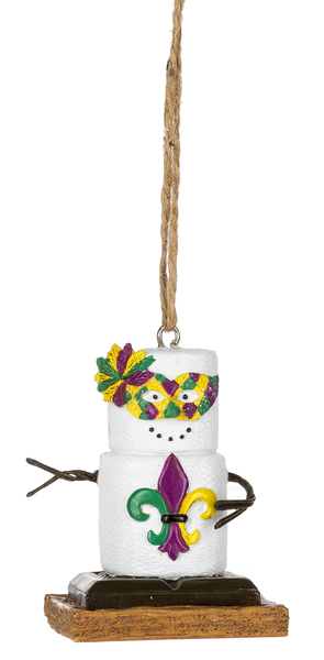 S'mores Mardi Gras Mask Ornament