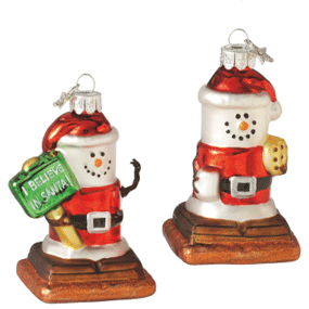 smores ornaments i believe in santa