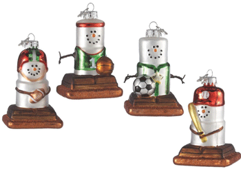 smores ornaments sports players
