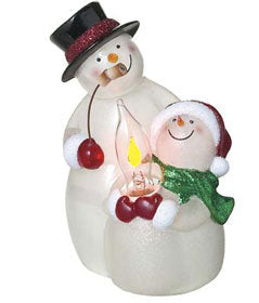 Snowmen Roasting S'mores Night Light