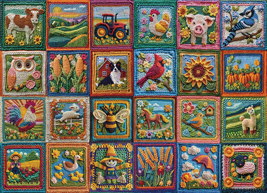 Country Life Crochet Puzzle