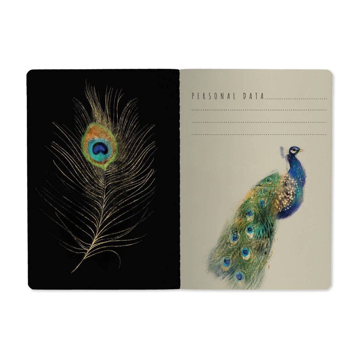 A5 Notebook -  Magic Peacocks