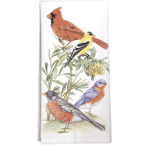 Backyard Birds Dish Towel