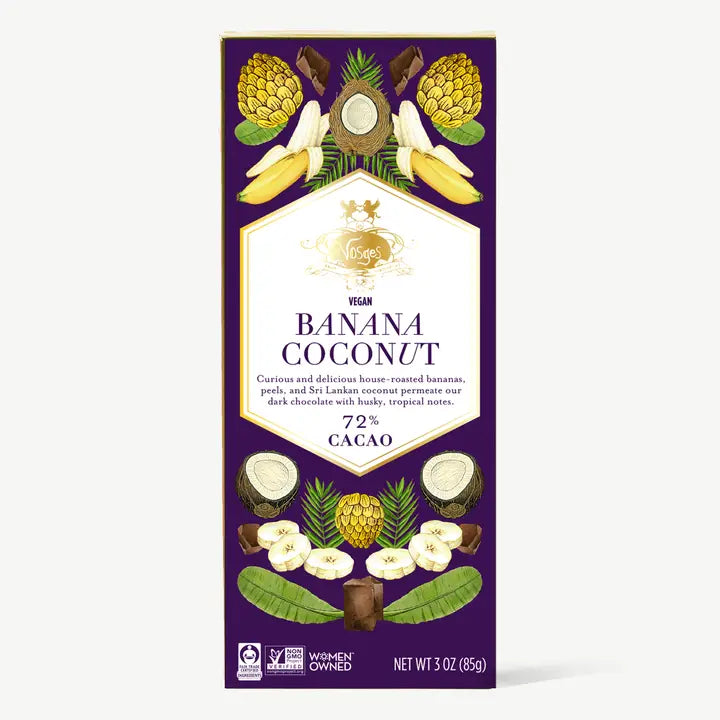 Banana & Coconut Gourmet Chocolate Bar