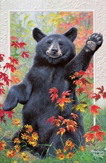 Bear Waving Birthday Card