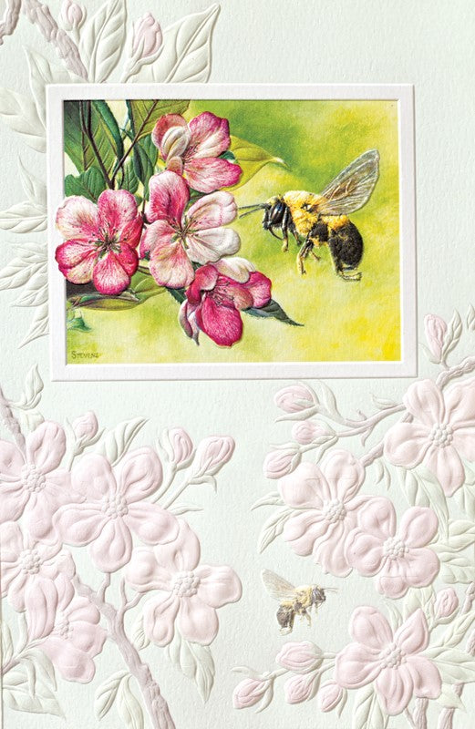 Bee and Flower Birthday Card