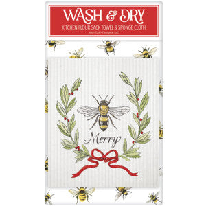 BEE Merry Christmas Wash And Dry Towel Set