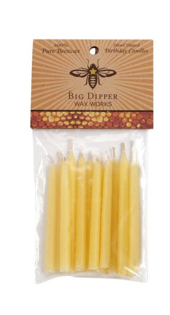 Pure Beeswax Birthday Candles