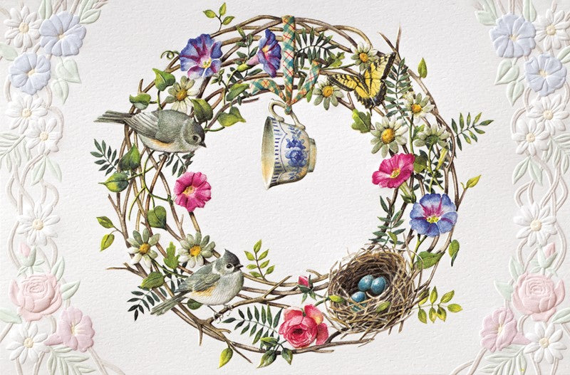 Bird Wreath Card