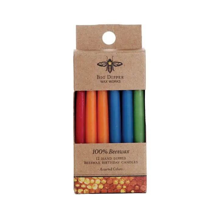 Pure Beeswax Birthday Candles