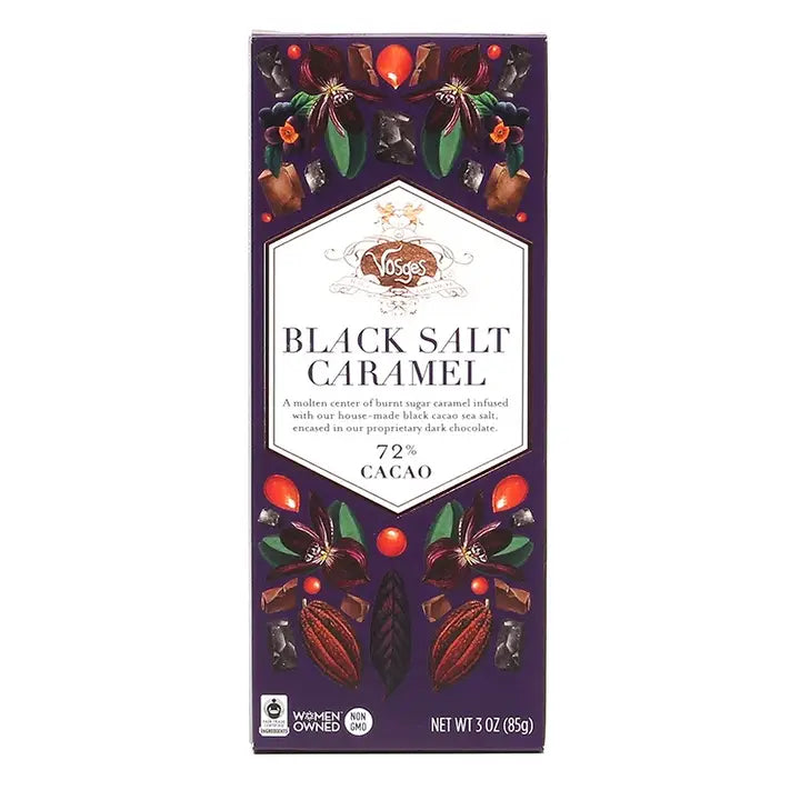 Black Salt Caramel Gourmet Chocolate Bar