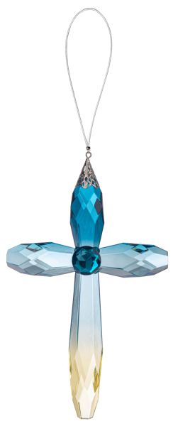 Hanging Crystal Cross