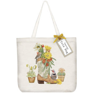 Cactus Boot Tote Bag