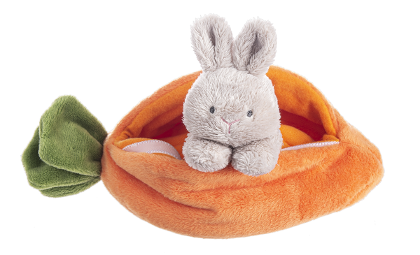 Bunny And Carrot Peekaboo Plush