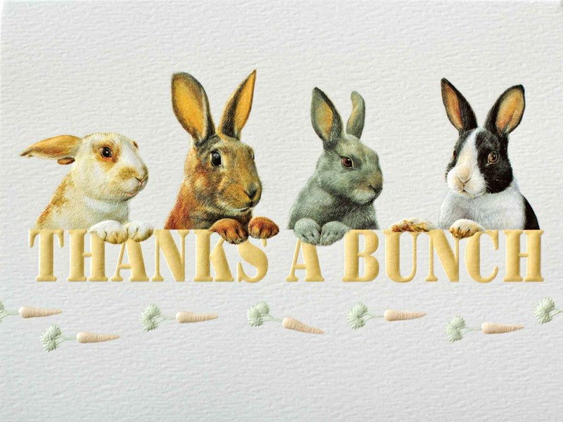 Bunny Rabbit Thank You Card – Flying Cloud Gifts