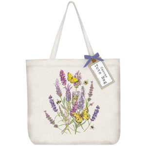Lavender Butterfly Tote Bag