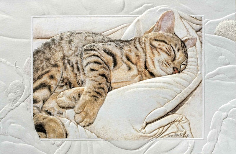Sleeping Cat Card