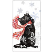 Cat Snowflake Dish Towel