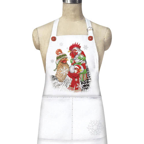Winter Chickens Apron