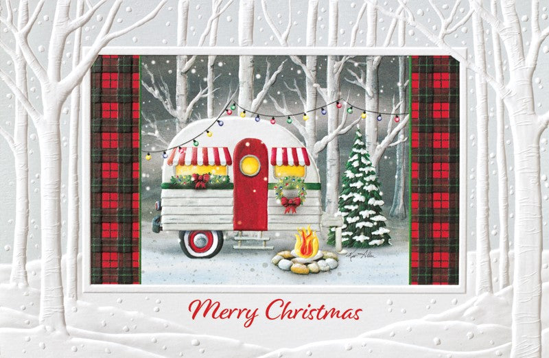 Christmas Camper Greeting Cards