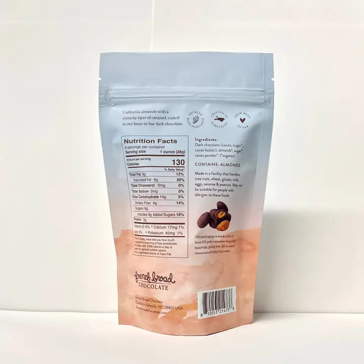 Dark Chocolate Caramel Covered Almonds