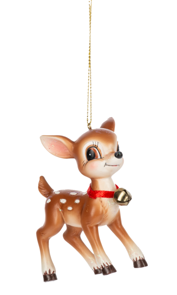 Deer Ornament with Bell