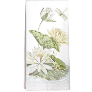 Frog On Lilly Pad Dish Towel