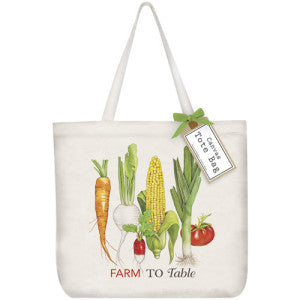 Farm To Table Vegetable Garden Tote Bag