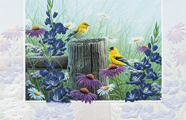 Goldfinch Meadow Birthday Card