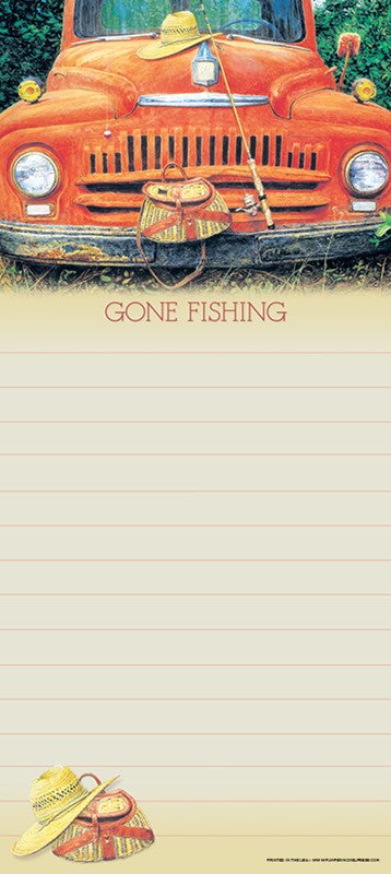 Gone Fishing Notepad
