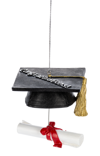 Graduation Hat And Diploma Ornament