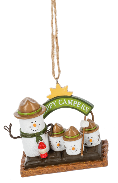Happy Campers Ornament 2025 (Est Ship 10/15)