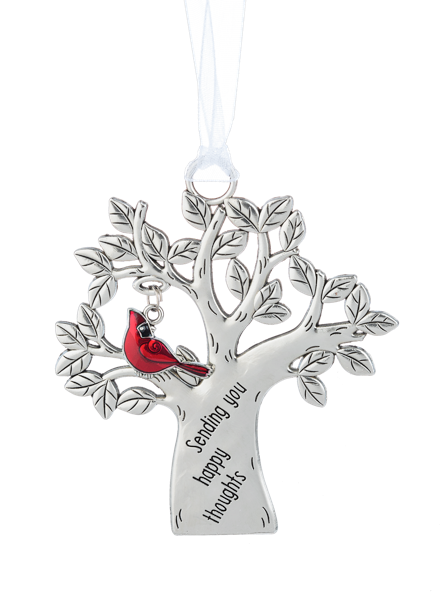 Happy Thoughts Cardinal Ornament