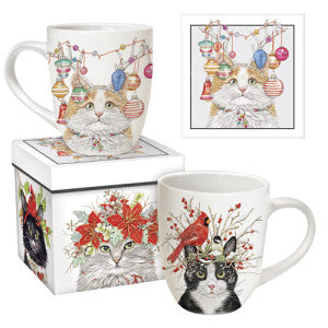 Holiday Cats Coffee Cup