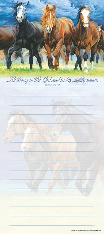 Running Horses Notepad