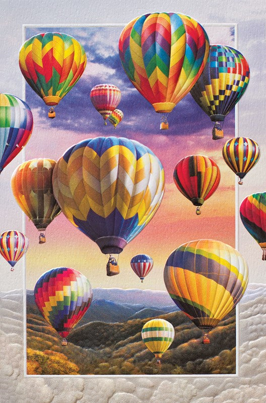 Hot Air Balloon Birthday Card