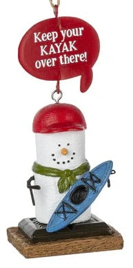 RETIRED S'mores Kayak Camp Equipment Ornament