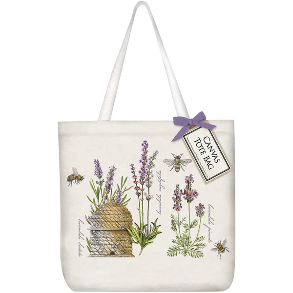 Lavender Beehive Tote Bag