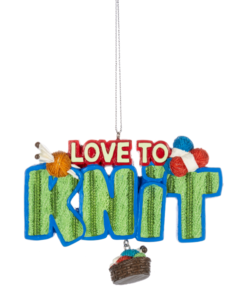 Love to Knit Ornament