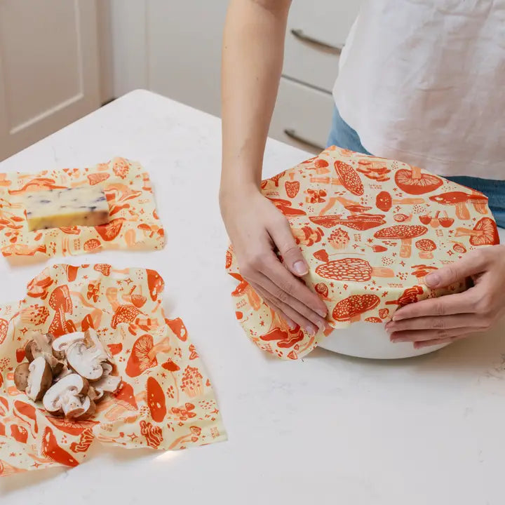 Magic Mushroom Beeswax Wraps