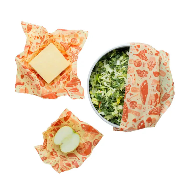 Magic Mushroom Beeswax Wraps
