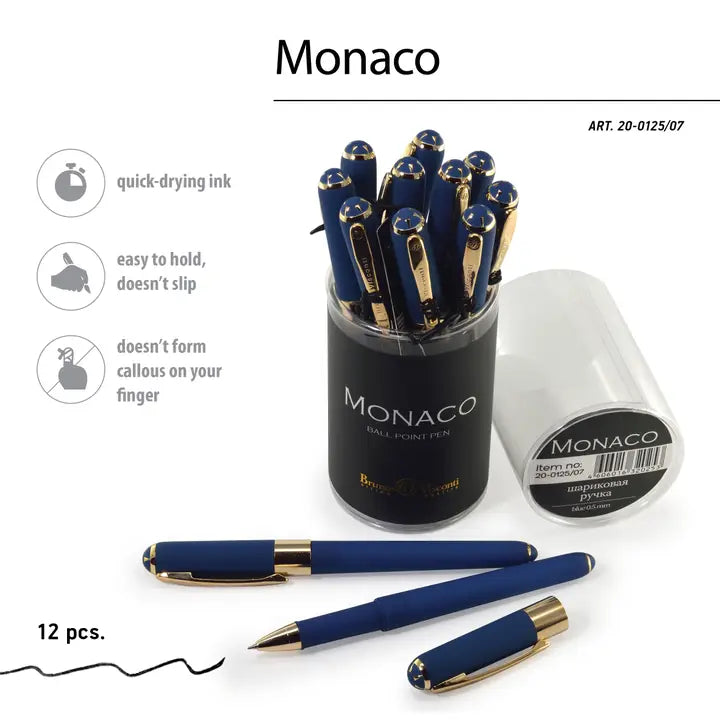 Monaco Ball Point Pen Blue