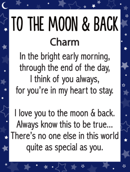 Moon And Back Charm