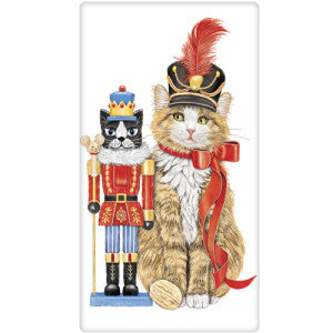 Cat Nutcracker Dish Towel