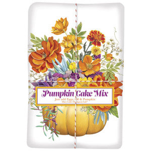 Floral Pumpkin Cake Mix Towel Combo